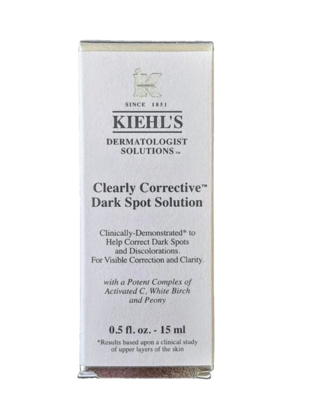 Kiehl's Clearly Corrective Dark Spot Solution 15ML / 0.5oz Brightening Serum NEW